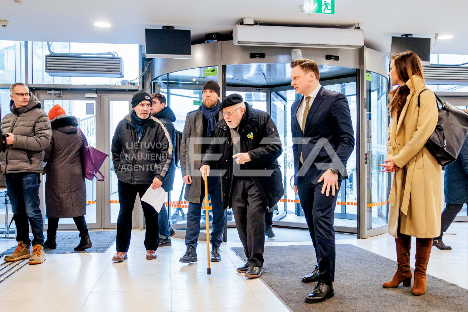 Profesorius Vytautas Landsbergis balsavo išankstiniuose savivaldybių merų ir tarybų rinkimuose. Josvydo Elinsko (ELTA) nuotr.
