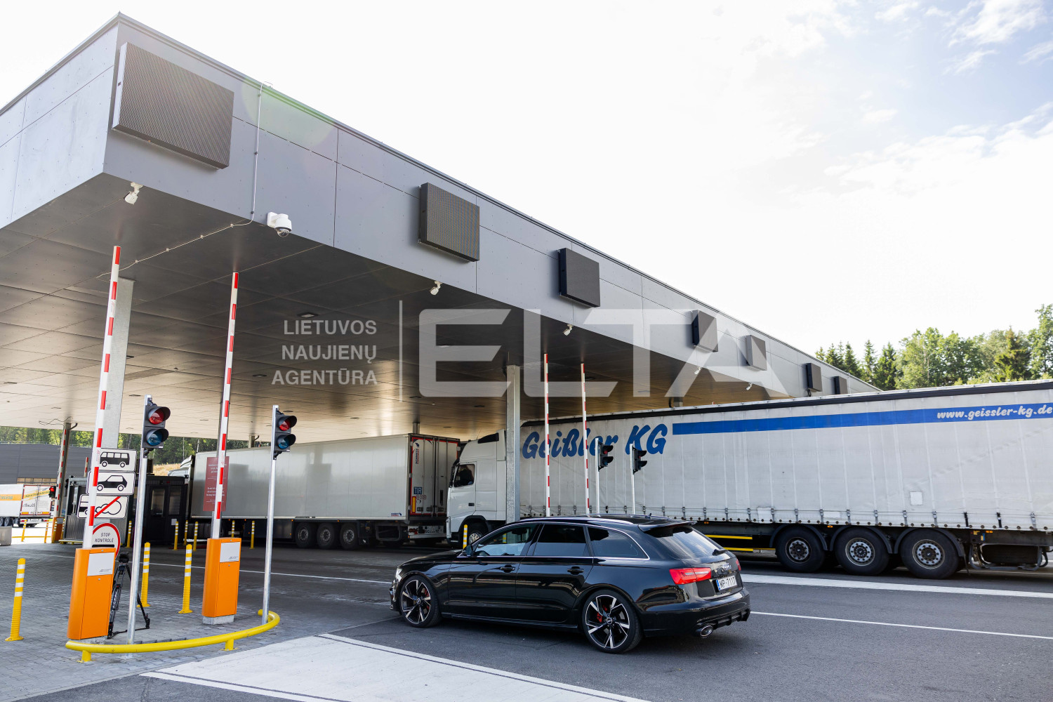 Baigiamas atnaujinti Medininkų pasienio kontrolės postas. ELTA / Žygimantas Gedvila