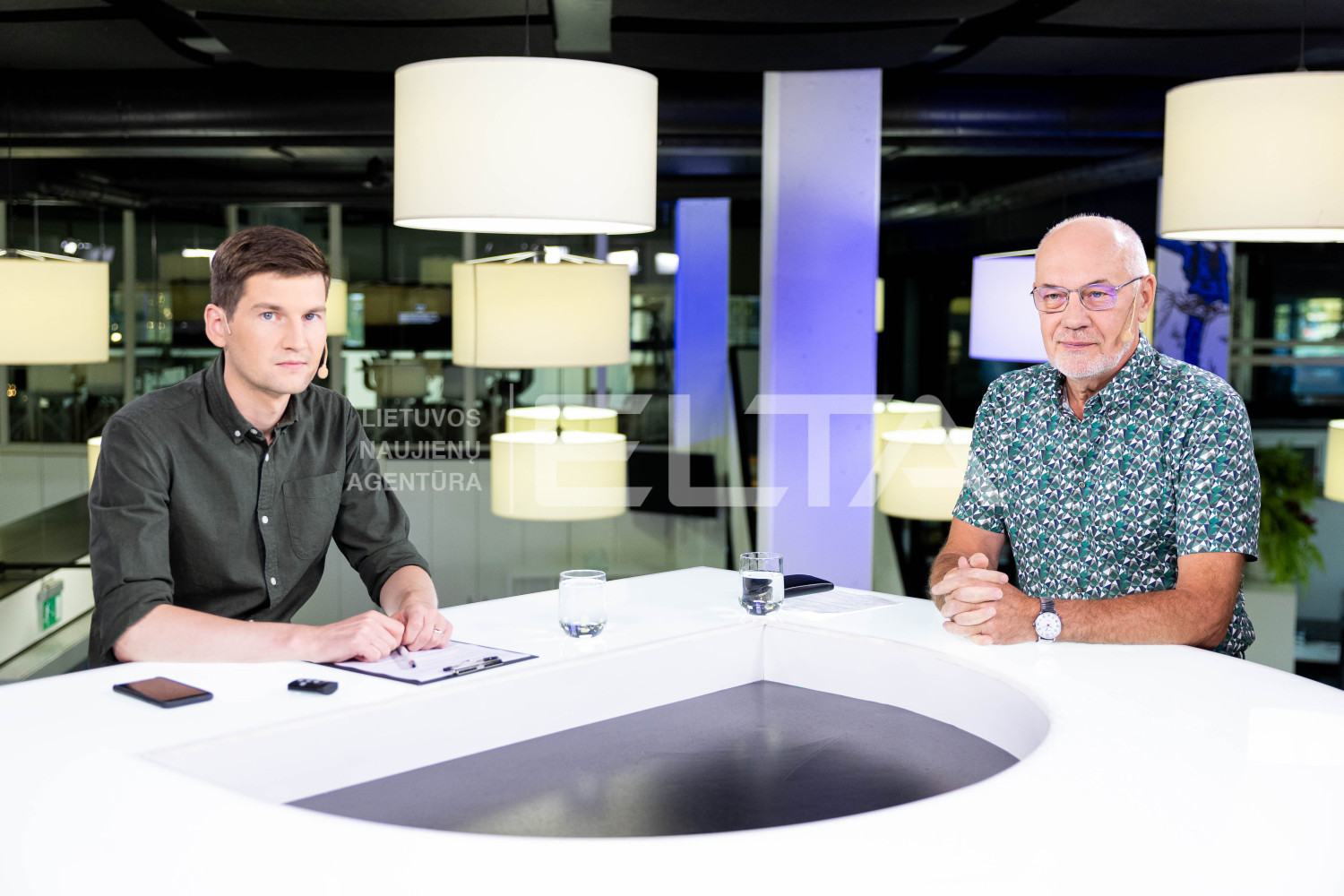 Edgaras Savickas, Romas Lazutka. ELTA / Žygimantas Gedvila