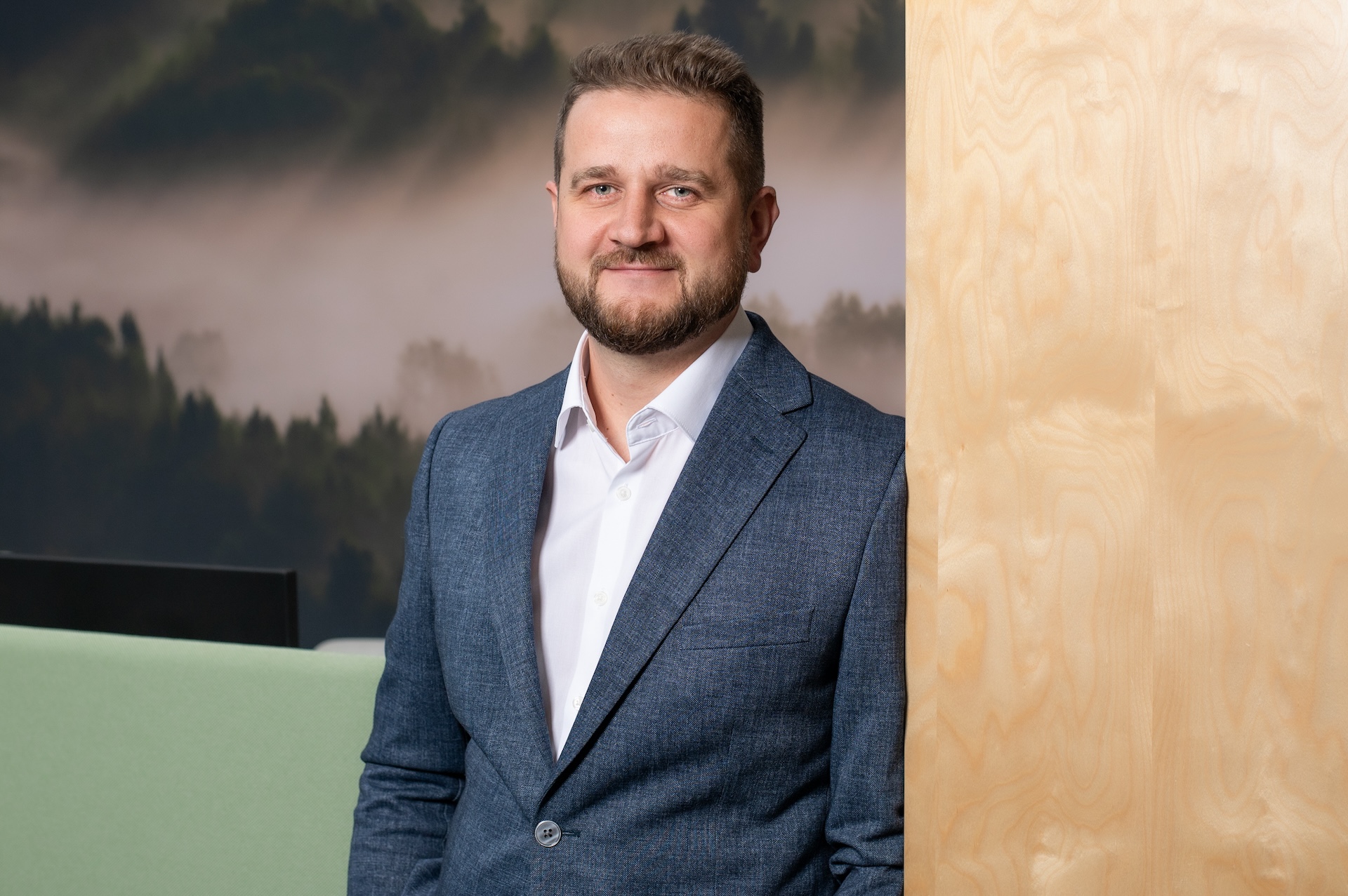 Žaliųjų energijos sprendimų bendrovės „Enefit“ privačių klientų segmento vadovas Augustas Junevičius / ELTA