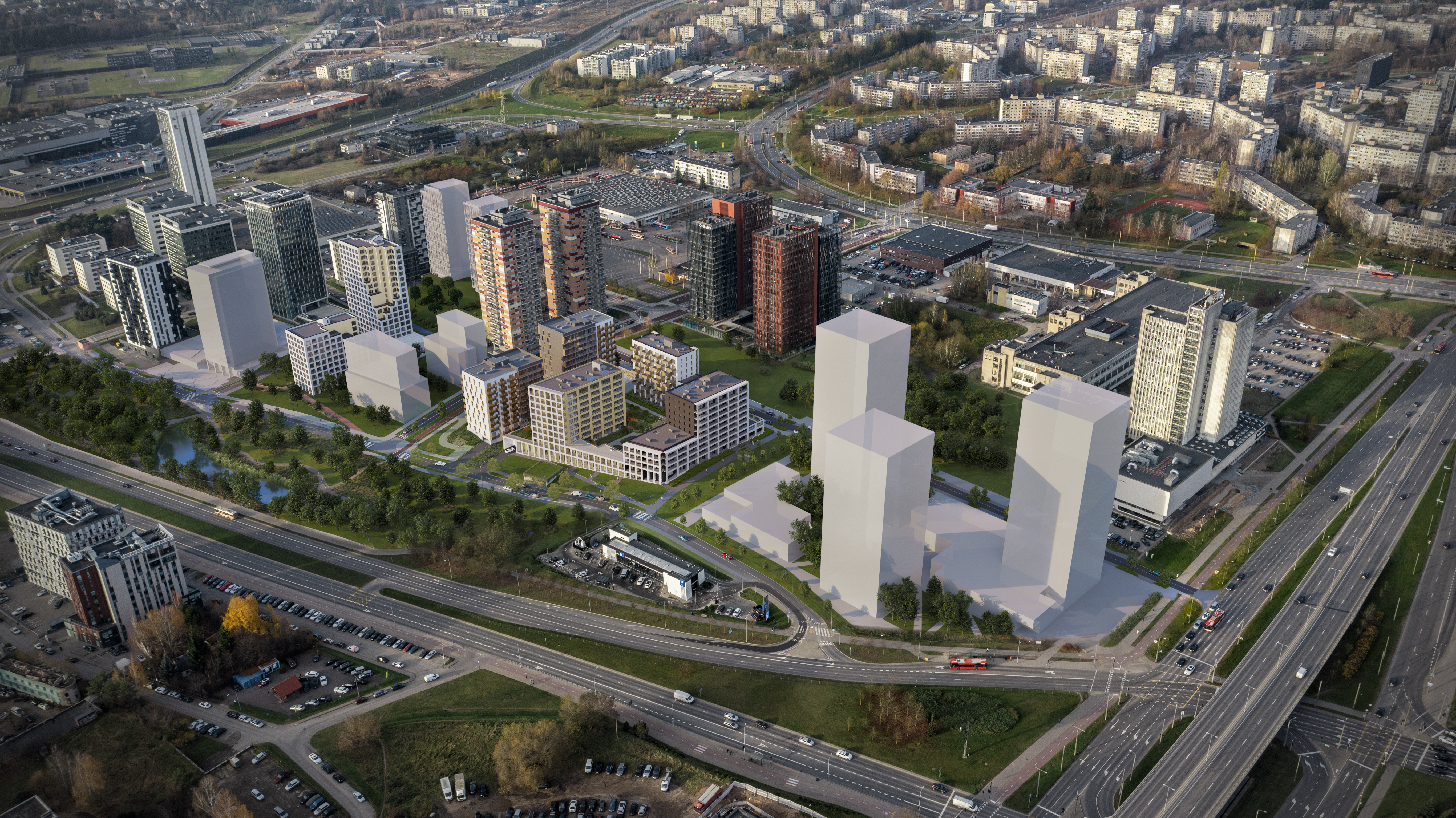 Viršuliškės po modernizacijos (vizualizacija) / Pranešimo aut. nuotr.