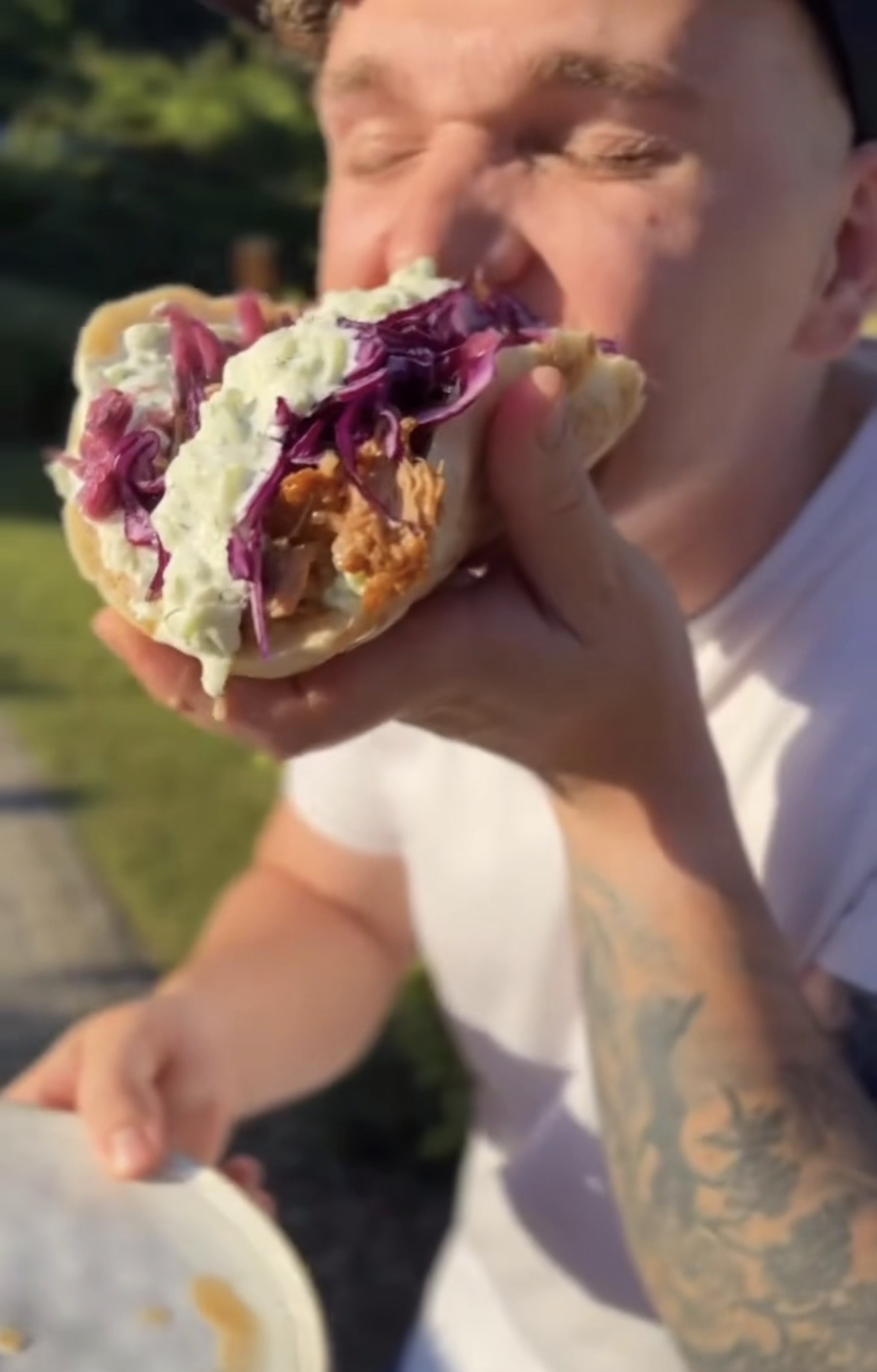Naminis kebabas su plėšyta kiauliena / Pranešimo aut. nuotr.