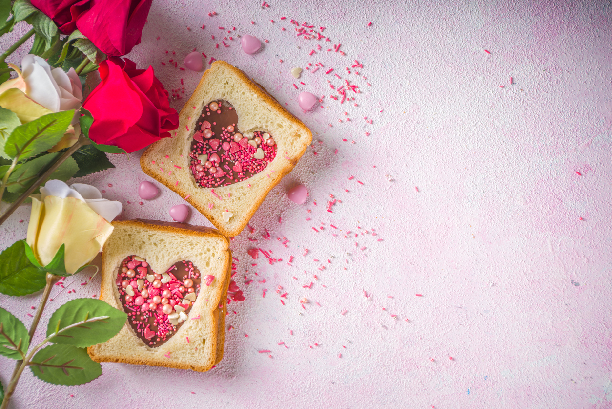 Valentino dienos receptas: skrebutis su įspausta širdele / Pranešimo aut. nuotr.